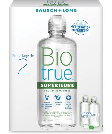 Biotrue Advanced Multi-Purpose Solution for Soft Contact Lenses 300 mL (Pack of 2) 300 mL (2 Pack) - Buy Online on GoSupps.com