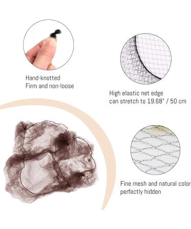 Shakeel 30pcs Invisible Hair Nets for Buns + 20pcs U Shape Hair Pins | Mesh Ballet Bun Nets in Brown for Women and Girls - Buy Online on GoSupps.com