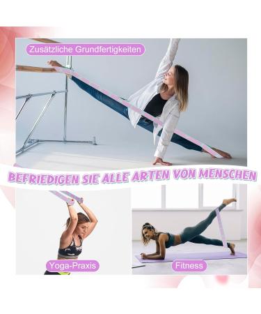 Partideal 2-Piece Yoga Belt with 8 Loops | Elastic Stretching & Fitness Band for Effective Yoga Training & Exercises - Buy Online on GoSupps.com