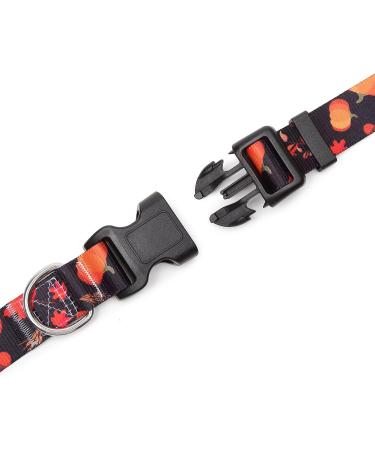 Suredoo Adjustable Dog Collar - Soft Comfort Nylon for Small Medium & Large Dogs (L Pumpkin) - Neck 38-63 cm 2.5 cm Width - Buy Online on GoSupps.com