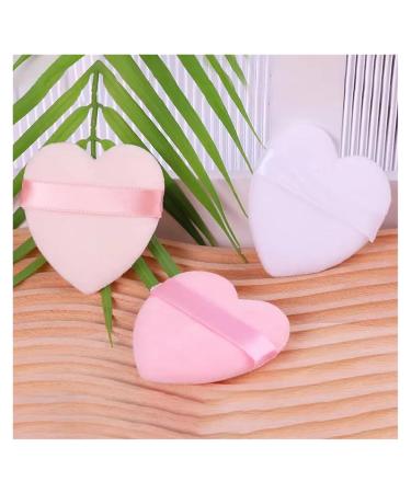 SBTRKT Triangle Heart Shape Velvet Powder Puff - 2pcs/10pcs Lightweight Washable Makeup Sponge for Face - Best Cosmetics Tool - Buy Online on GoSupps.com