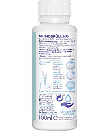  Meridol Meridol Oral Conditioner 100ml Antibacterial effect for healthy teeth and gums alcohol-free trial and travel size - Buy Online on GoSupps.com