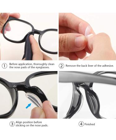 10 Pairs Adhesive Soft Silicone Air Chamber Eyeglass Nose Pads  Comfortable Air Bag Nosepads for Eyeglasses Glasses Sunglasses  2mm Clear - Buy Online on GoSupps.com