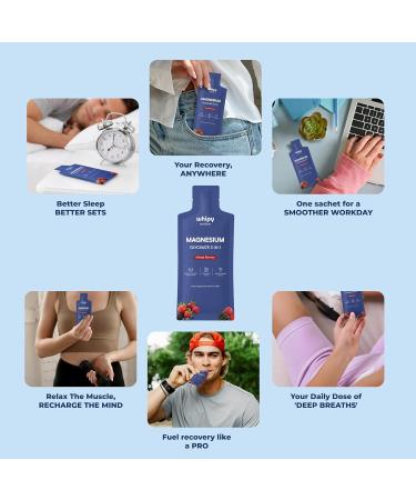 Liquid Magnesium Glycinate On The Go 3 in 1 Magnesium Citrate Liquid Malate Liquid Magnesium Supplement to Supports Sleep Calm Muscle Recovery Energy & Fast Absorbing Travel Friendly15 Sachets - Buy Online on GoSupps.com