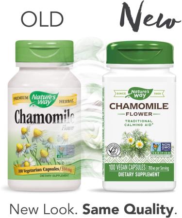 Nature's Way Chamomile Flower 700mg - 100 Capsules (Packaging May Vary) - Buy Online on GoSupps.com