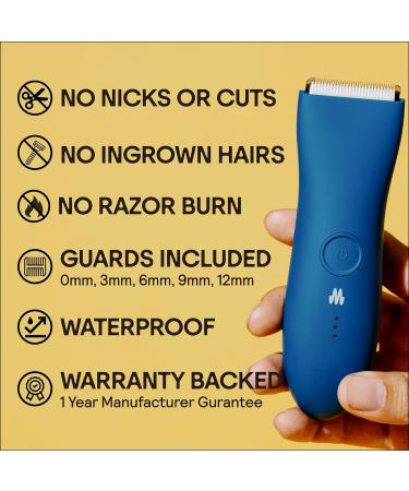 Meridian Intimate Razor for Men - Best Body Groomer & Trimmer | Ocean Original Blue - Buy Online on GoSupps.com