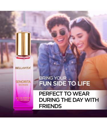 Be'llaVita Luxury Date & Senorita Eau De Parfum For Woman Perfume Combo with Jasmine Vanilla & Musk | EDP Fragrance Scent Gift Set Pack of 2 20 ml - Buy Online on GoSupps.com