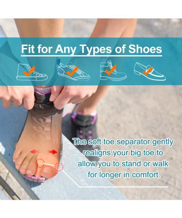 Sumiwish 14 Pack Big Toe Separator & Pinky Toe Spacer - Bunion Corrector for Straightening Overlapping & Crooked Toes Hammer Toe Relief - Buy Online on GoSupps.com