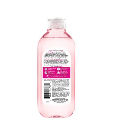 Buy Garnier SkinActive Rose Micellar Cleansing Water 13.5 fl oz - Gentle Cleanser with Rose Water & Glycerin - Buy Online on GoSupps.com