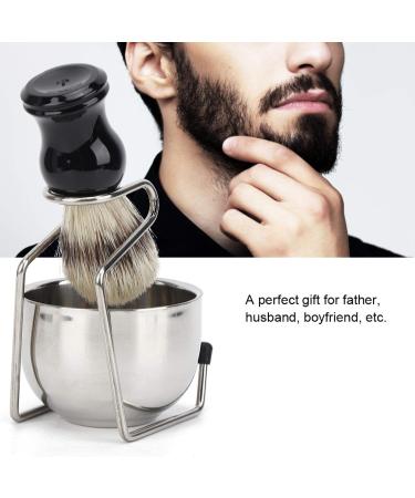 3pcs Shaving Bowl Set - Stainless Steel Shaving Tools for Men | Perfect Gift for Fathers - Buy Online on GoSupps.com