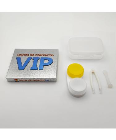 Onix VIP Brown Contact Lenses - Super Natural Annual Colored Lenses (2 Pack) + Free Lens Container & Tweezers - International Shipping Available - Buy Online on GoSupps.com