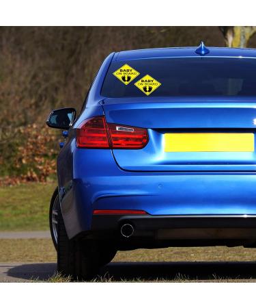 Buy Famkit Baby On Board Car Stickers - Waterproof & Durable Safety Signs (2-Pack 14x14 cm) | International Shipping Available - Buy Online on GoSupps.com