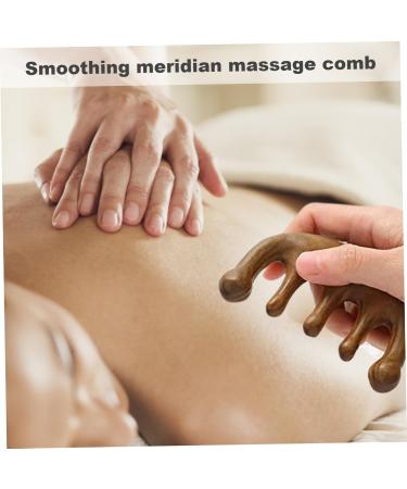 Natural Lymphatic Drainage Scalp Massager - 2pcs Wooden Comb Set for Hair & Facelift - Buy Online on GoSupps.com