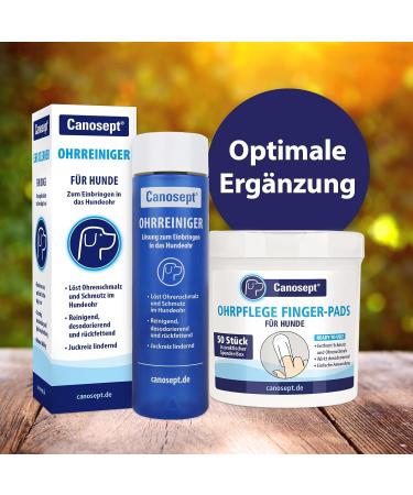 Canosept Ear Cleaner for Dogs 125ml | Effective Solution for Ear Care Dirt Removal & Inflammation Relief - Buy Online on GoSupps.com