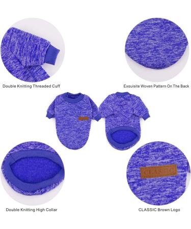 Mosucoirl Winter Dog Sweater - Comfortable Fleece Clothing for Small & Medium Dogs | Warm Cat & Dog Costume - Buy Online on GoSupps.com