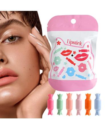 G n rique Makeup Lip Pills - 6x Highly Pigmented Velvet Lip Gloss Sticks | Matte Candy Lip Gloss Pills for Dates Shopping and Outings | Kit