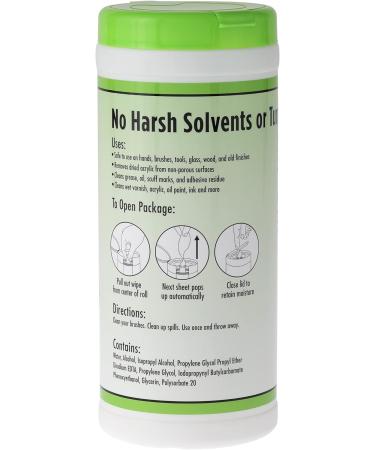 Biodegradable SoHo Urban Artist Paint Remover Wipes - Pack of 40, Ideal for Brushes, Hands, Palettes, and Studio Floors - Buy Online on GoSupps.com
