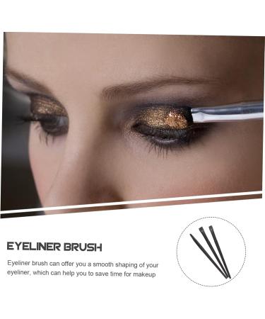 Outanaya 3pcs Eyeliner Brush Eyebrow Brush Makeup Eyeliner Brush Cosmetic Brush Female Black Aluminum Tube - Buy Online on GoSupps.com