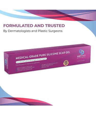 Scar Smart Silicone Scar Gel - Advanced Scar Cream for Surgical Scars, Burns, Stretch Marks, Acne & Keloids - Buy Online on GoSupps.com