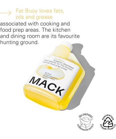 Keep It Mack - Fat Buoy Kitchen Degreaser (500ml BioFlask) - Eco-Friendly & Food Safe Powerful Degreasing Provides 20 Economical Refills at Just 75p/Refill - Buy Online on GoSupps.com
