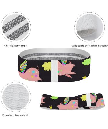Cute Pigs Flying Resistance Bands | Non-Slip Booty Yoga Straps for Workout & Physical Therapy Shop Now - Buy Online on GoSupps.com