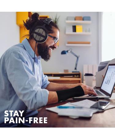 ACTION TRIBEX Night Sleep Support Wrist Brace - Carpal Tunnel & Wrist Pain Relief - Metal Splint, Cushioning Beads - U.S. Patent No. D938049S - Buy Online on GoSupps.com