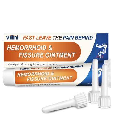 Villini Hemorrhoid Treatment Ointment Hemorrhoidal Cream for External and Internal Hemorrhoids Hemorrhoid Shrinking Treatment for Women and Men Herbaluxy Cure for Hemorrhoids and Anus Fissure.