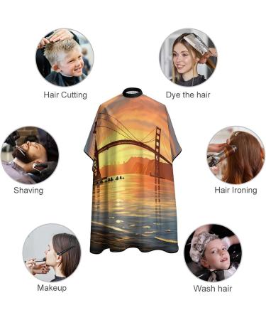 Golden Gate Bridge Hair Cutting Cape for Kids | Professional Barber Apron - San Francisco - Buy Online on GoSupps.com