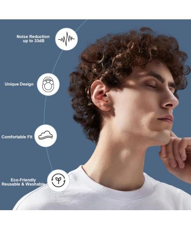 Buy High Fidelity Ear Plugs for Sleeping | Noise Reduction Silicone Earplugs - 33dB | Perfect for Study Work and Snoring - Buy Online on GoSupps.com