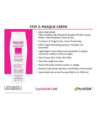 Procure Vegan Detangling Conditioner for Colored Hair | 1-Minute Deep Hair Mask for Normal Dry & Dull Hair | Protect & Nourish Color-Treated Hair - Buy Online on GoSupps.com