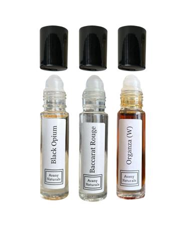 3 Pc Womens Gift Set Fragrance Oil For Women Roll On Body Oil Perfume Samples Fragrance Oil Gift For Her Perfume Oil Sampler Gift Box (Spicy)