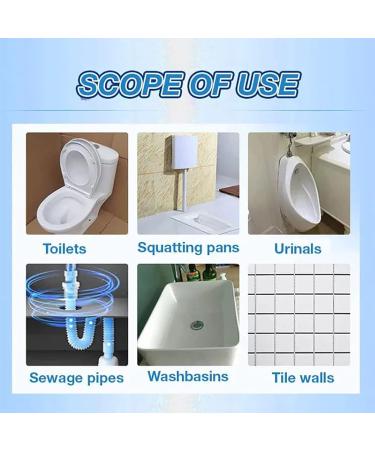 Toilet Active Oxygen Agent All Purpose Deep Descaling Cleaning Powder Deodorization and Fragrance Retention Cleaner Active Oxygen Decomposition Urine Stains Toilet Cleaning Supplies (110g) - Buy Online on GoSupps.com