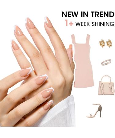 Gellen Nail Polish Set - 6 Nude Pink Color Gel Nail Polish Quick Dry Nail Polish Air Dry Nail Polish Nail Art Designs DIY Home Gel Manicure Set Ballerina Slippers - Buy Online on GoSupps.com