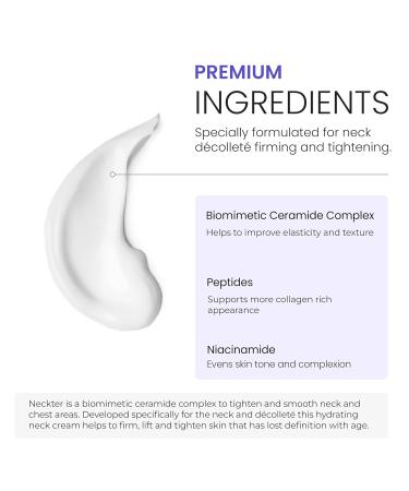 NOVA DERM INSTITUTE Neck Tightening Cream Peptide Lift Neck Firming and Tightening Moisturizer Made in USA Facial Skin Care Products Neckter (1.7 oz/ 50 gm) - Buy Online on GoSupps.com