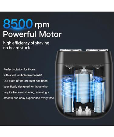 Electric Razor for Men Type-C Rechargeable Mini Electric beard Shaver with LCD Display Cordless Mens Rotary Razor IPX7 Waterproof Wet and Dry Shaver for Home and Travel use Easy to Clean & Carry - Buy Online on GoSupps.com