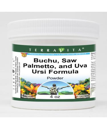 Buchu Saw Palmetto and Uva Ursi Formula Powder (4 oz ZIN: 512130) - 3 Pack