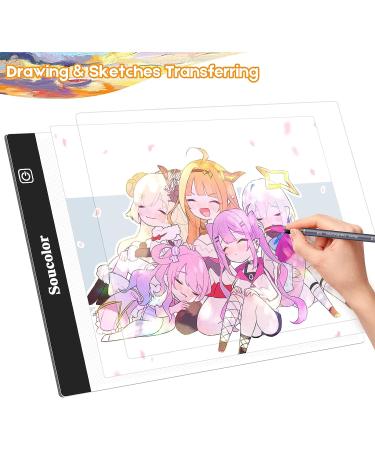 Diamond Painting Tools Kit with A4 LED Light Pad - Soucolor Light Board Box Set for Adults - 5D Diamond Art Supplies - Buy Online on GoSupps.com