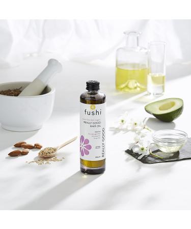 Fushi Really Good Hair Oil 100 ml - Antioxidant-Rich Formula for Dry, Damaged, Thinning, and Frizzy Hair | Ethical, Vegan, and UK-Made - Buy Online on GoSupps.com