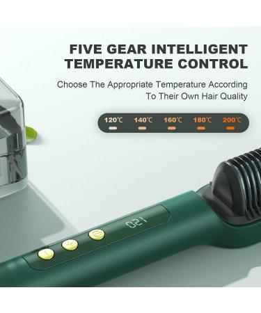 Buy Ionic Hair Straightener Brush Green 9 Temperature Settings Perfect for Normal Hair 50W International Shipping - Buy Online on GoSupps.com