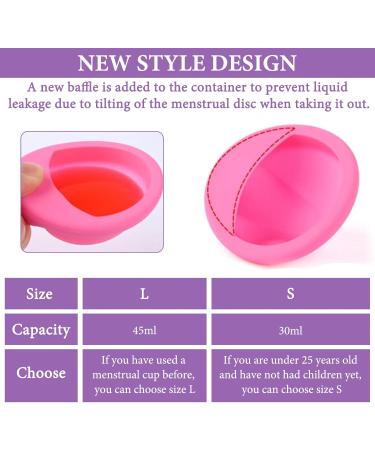 Buy Menstrual Disc Set - Reusable Silicone Menstrual Cups & Disc with Storage Bag | Eco-Friendly & Comfortable Solution - Buy Online on GoSupps.com
