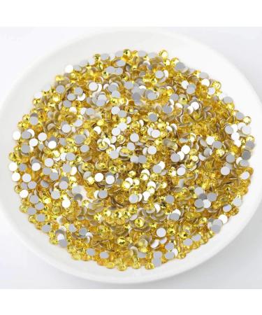 Beadsland 1440 Pieces Lemon Yellow Flat Back Rhinestones - SS10 Nail Crystals for Brilliant Nail Art - Buy Online on GoSupps.com
