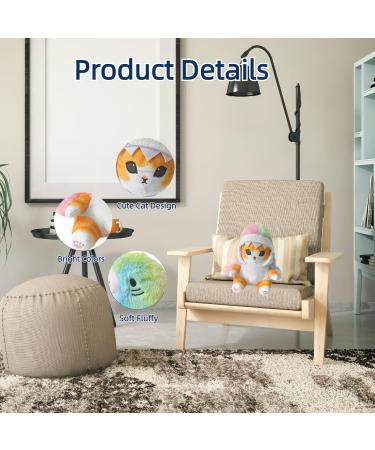 Cute Shark Cat Plush Doll - Soft Stuffed Animal Perfect Pillow for Fans, Lovely Fat Shark Kitten Plushies - Ideal Birthday Gift (Color Shark Cat A) - Buy Online on GoSupps.com