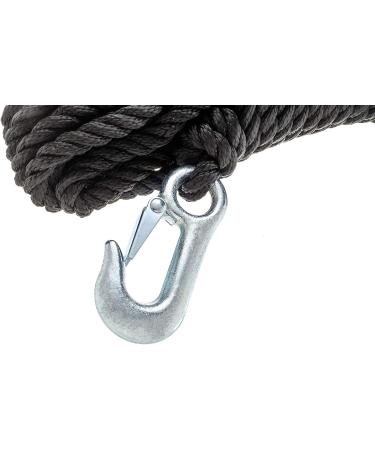 Attwood 11739-2 Poly Winch Rope | 3/8-Inch x 20-Feet | Steel Hook Included - Buy Online on GoSupps.com