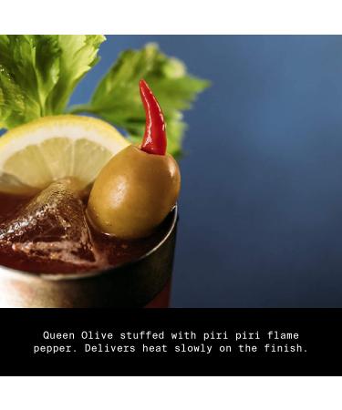 Filthy Pepper Stuffed Olives - Premium Cocktail Garnish | Non-GMO, Vegan & Gluten-Free - 8.5oz Jar - Buy Online on GoSupps.com
