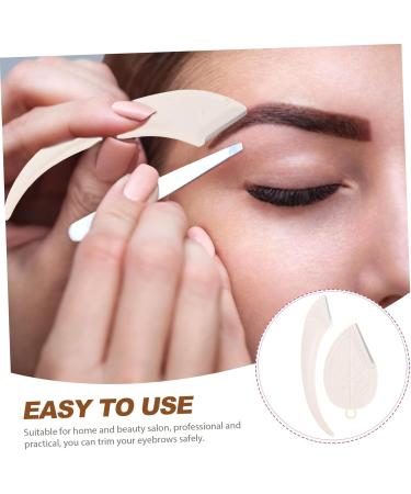 SESESFOUFU 4-Piece Ergonomic Eyebrow Hair Remover Set | Manual Face Razor & Beauty Tools for Women | ABS Eyebrow Comb - Buy Online on GoSupps.com