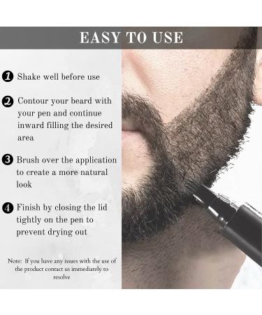 Striking Viking Beard Pencil Filler for Men - 2 Pack Black Waterproof Beard Pen Kit - Fill, Shape & Define Your Beard - Long Lasting Formula - 3 Piece Set - Buy Online on GoSupps.com