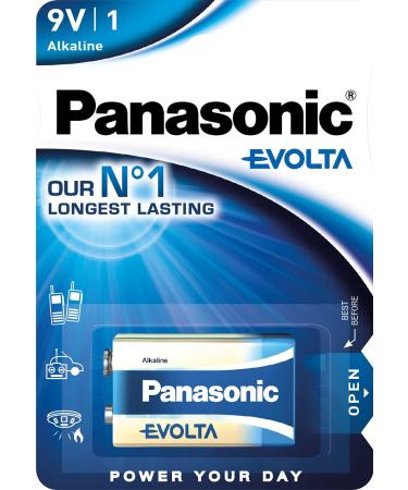 Panasonic Battery 6LR Evolta 9V Alkaline 6LR61EGE_1BP (Alkaline)