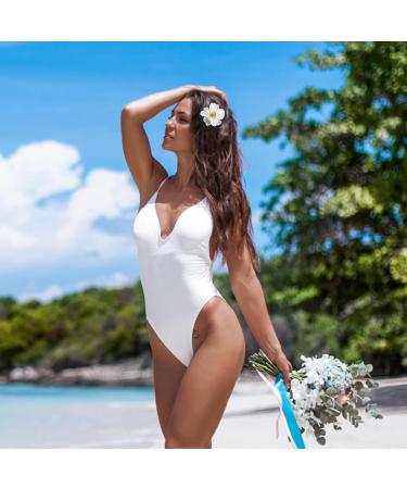 3 Pieces Hawaiian Plumeria Flower Hair Clips Frangipani Artificial Clips Foam Flower Clips for Women Bridal Wedding Luau Beach Tropical Party Decoration 3.15-3.54 Inch (Multi-color) - Buy Online on GoSupps.com