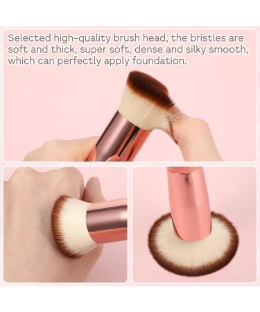 Foundation Brush for Liquid Makeup Flat Top Kabuki Foundation Brush Makeup Tools Concealer Brush Professional Makeup Brushes for Cream Powder Blush and Concealer Pink - Buy Online on GoSupps.com