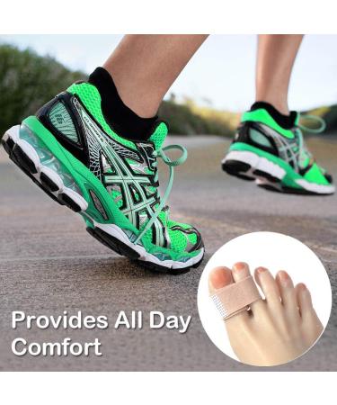 DYKOOK Lengthened Broken Toe Wraps - 8 Pcs Fabric Splint & Cushioned Bandages - Buy Online on GoSupps.com